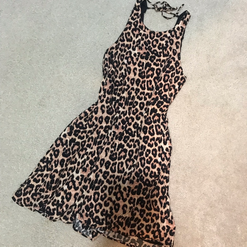NWOT Francesca’s Cheetah Print Dress